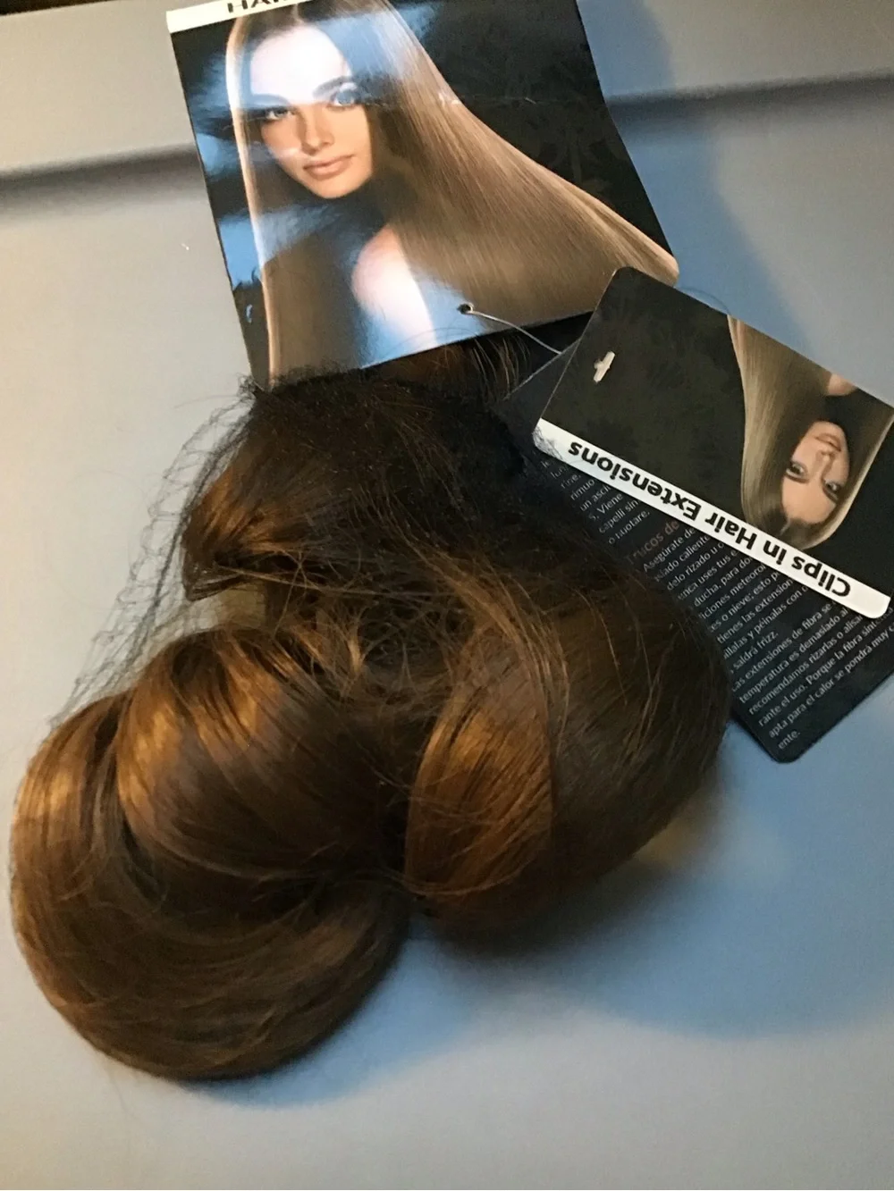 Brown with gold Women’s Hair halo style Extension - Unbranded